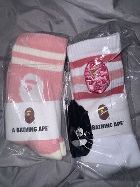 A bathing ape socks bundle
